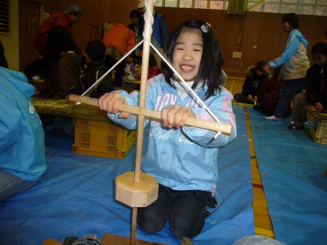 田舎暮らし 火おこし体験