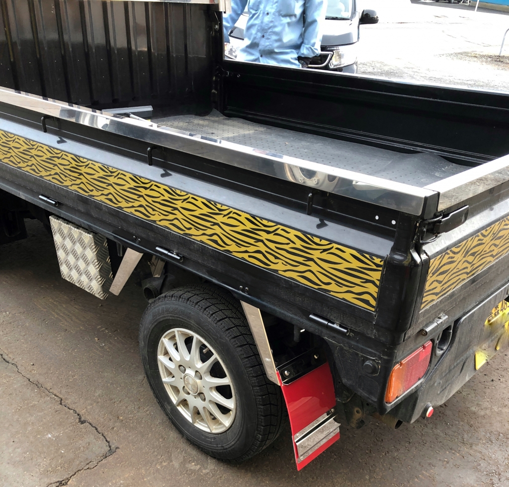 軽トラ 泥除け ステンレス ワンオフ