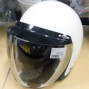 jet helmet ツバつきシールド
