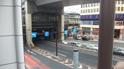 246号線 shibuya station 陸橋