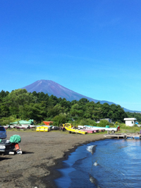山中湖と富士