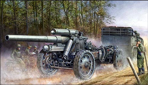 【ご予約品0711B】 1/ 35 ドイツsFH18 15cm榴弾砲 【トランペッター02304】