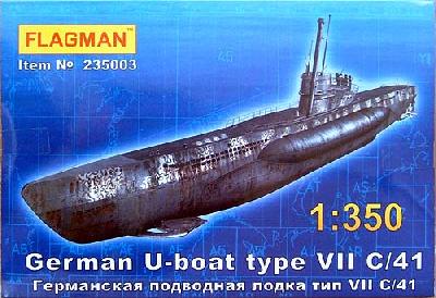 フラッグマン 1/350 Uボート7Cシュノーケル搭載型