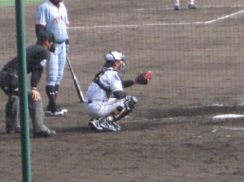 打者清原氏,捕手矢野氏