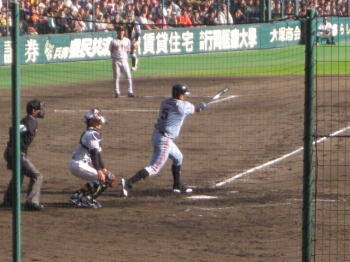 打者,清原氏.捕手,矢野氏