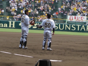 日高捕手,藤井捕手