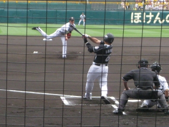 藤浪投手,バッター井口選手