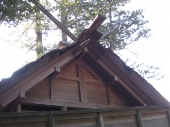 旧御正宮四丈殿屋根