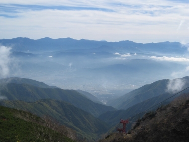 南アルプス連峰 富士山