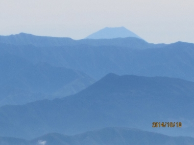 南アルプス連峰 富士山アップ