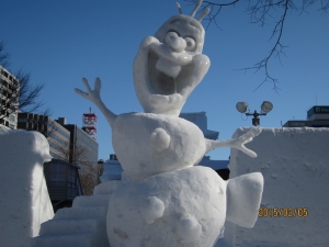 雪像 オラゆき オラフ