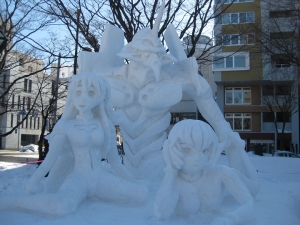 雪像 エヴァンゲリオン・発信