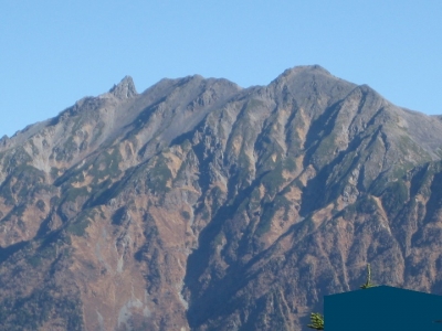 槍ヶ岳の穂先