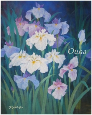 No.153】七里享司「菖蒲」 | 絵画レンタル販売 Art beans