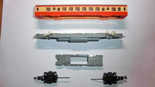 Tyco社製　鉄道模型 メンテナンスカー ディーゼルカーの動力台車メンテナンス | 鉄道模型を楽しもう