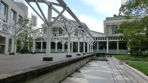 旧新橋のプラットホーム