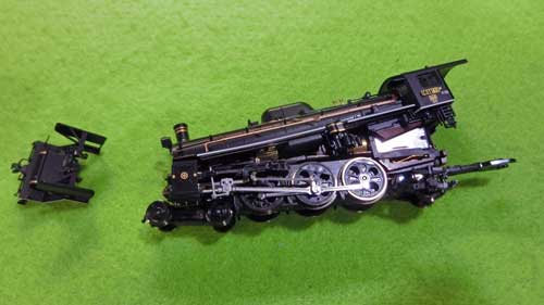 ばんえつ物語セットのC57のモーター交換 | 鉄道模型を楽しもう