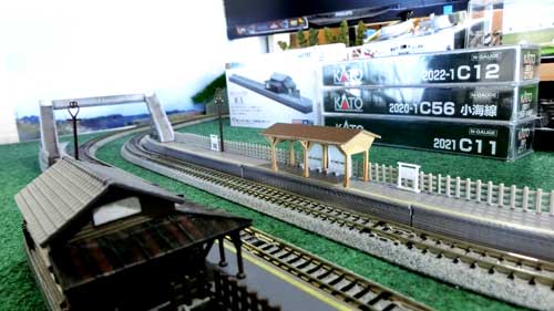 Nゲージ】ジオコレの駅Aに跨線橋を自作して追加 | 鉄道模型を