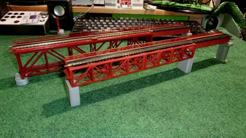 Nゲージ】TOMIXの上路式単線トラス鉄橋をKATOのユニトラックに