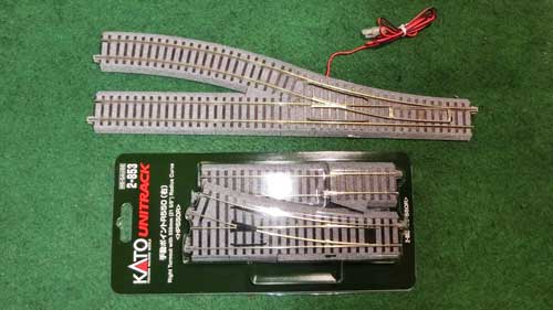 HO（16番）】KATOのユニトラック手動ポイントR550（右）HP550Rを購入