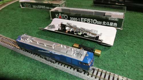 Nゲージ】EF510モーターをスロットレスモーターに換装（良好