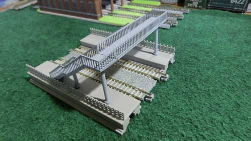 Nゲージ】Nゲージの屋根なし跨線橋の製作2 | 鉄道模型を楽しもう