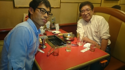 左、内田 右、内田先輩