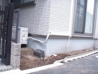 ブロック積、門施工前