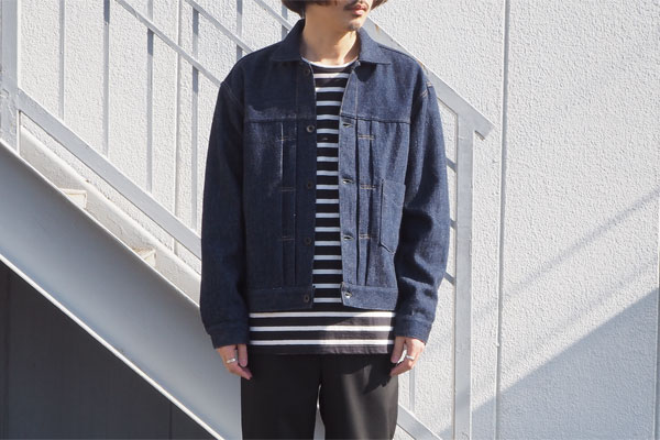 KURO] LOOSE DENIM BIG JACKET ONE WASH (MEN) | SYNAPSE BLOG