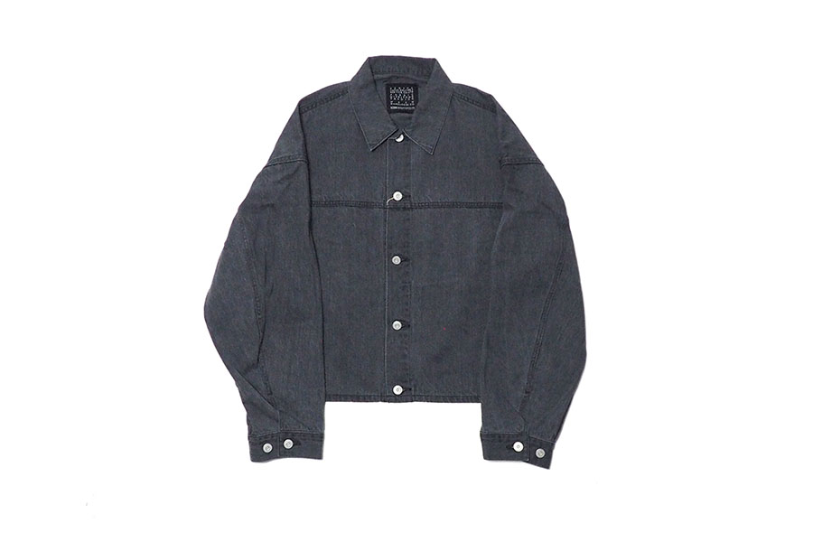 新到着 STYLE CONCEPT スタイルコンセプト 黒 グレー デニムジャケット