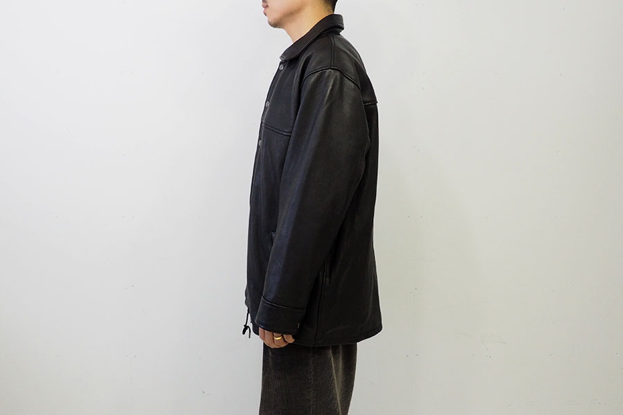 MR.OLIVE] HAIR SHEEP SOFT LEATHER / RELAX COACH JACKET (MEN