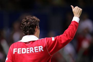 Davis Cup Suisse team jacket-back