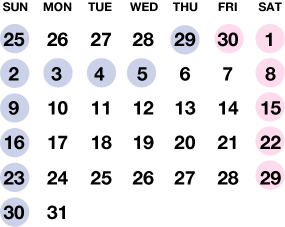 カレンダー5月
