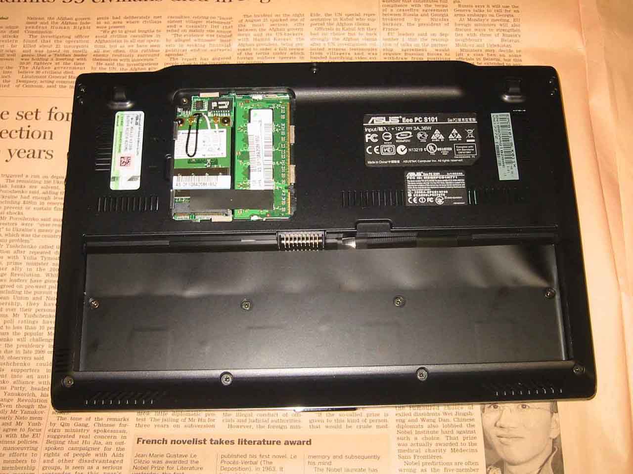 S101 メモリ交換フタ WiFi アップ画像
