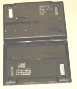 ASUS S101H HDDモデル SSD HDD 両モデル バッテリベイ 比較図2