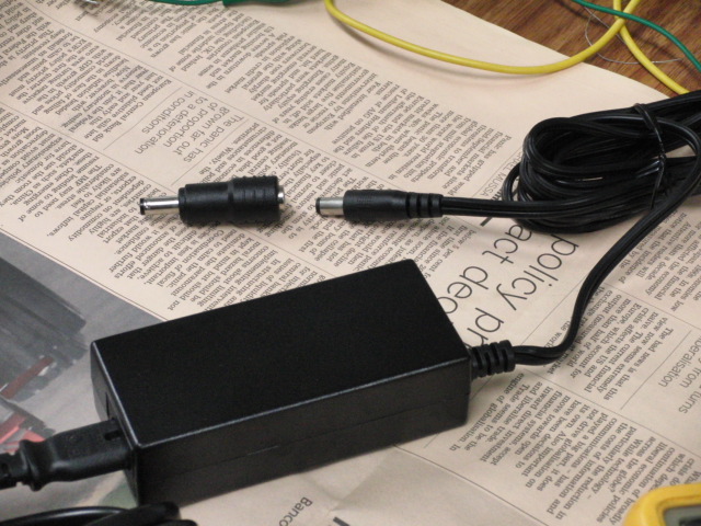 W500 電源自作 5.5mm 1.7mm 変換
