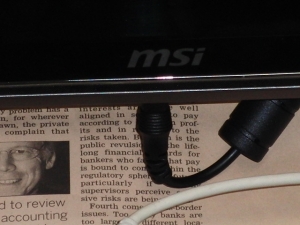 タッチパネルPC MSI WindPad 110W ドッキングステーション 自作 天地逆禁止