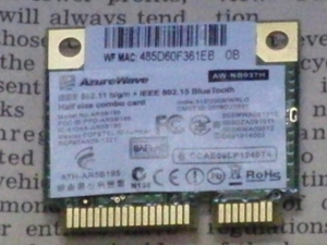 MSI WindPad 110W 分解 マザーボード WiFiカード