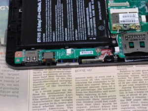 MSI WindPad 110W 分解 USB オーディオ ボリューム SDHCスロット