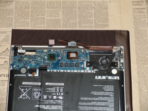 ASUS ZENBOOK UX31E UX31E-RY128 UX21 分解 CPU GPU ヒートパイプ