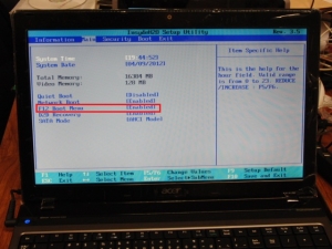 Aspire AS5750-F58D/LK メモリ増設 メモリ交換 BIOS USBブート メンテナンスマニュアル