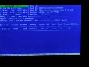MSI WindPad 110W メモリ増設 メモリ交換 メモリテスト MEMTEST+86 USB起動 USBブート