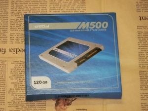 Crucial M500 SSD 120GB レビュー パッケージ