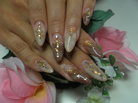 スカルプ ベージュ ブラウングラデ スワロ Irish Nail アイリッシュネイル Blog