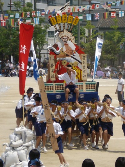 中学校山笠