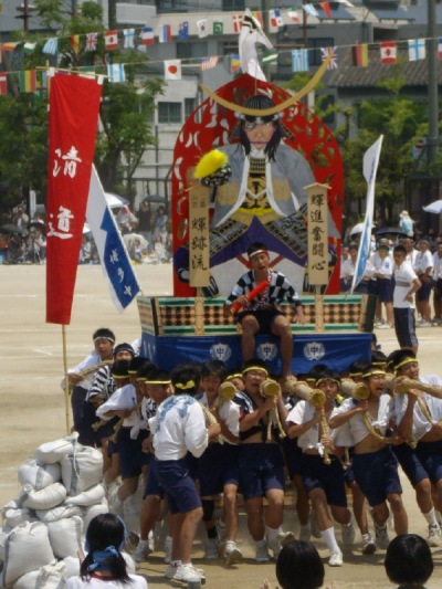 中学校山笠