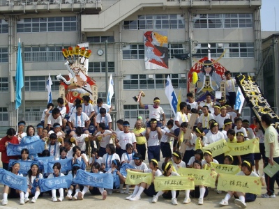 中学校山笠