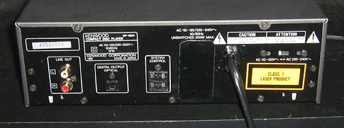 DP-1001、リアパネル
