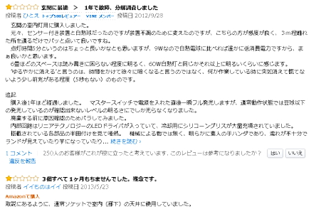 LED電球トラブル