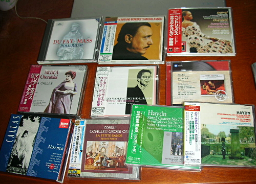 7月前半のCD。